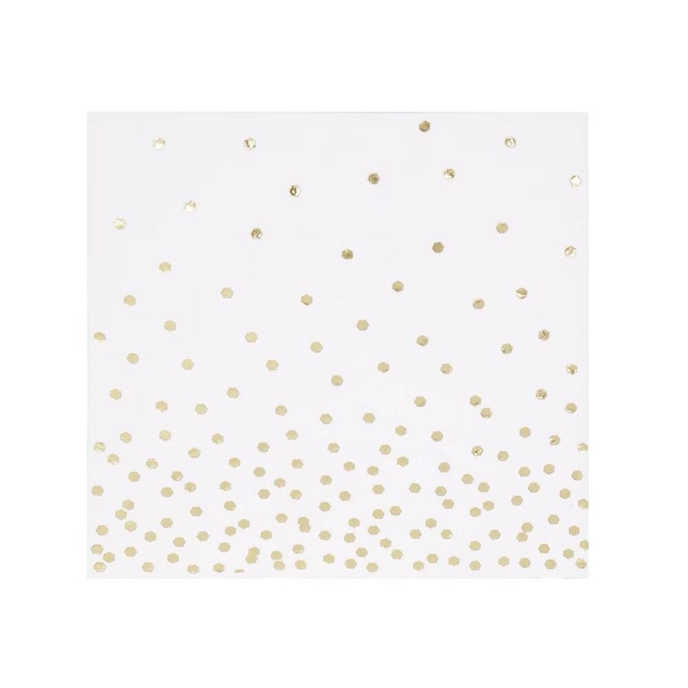 30ct Disposable Lunch Napkins with Foil Gold - Spritz